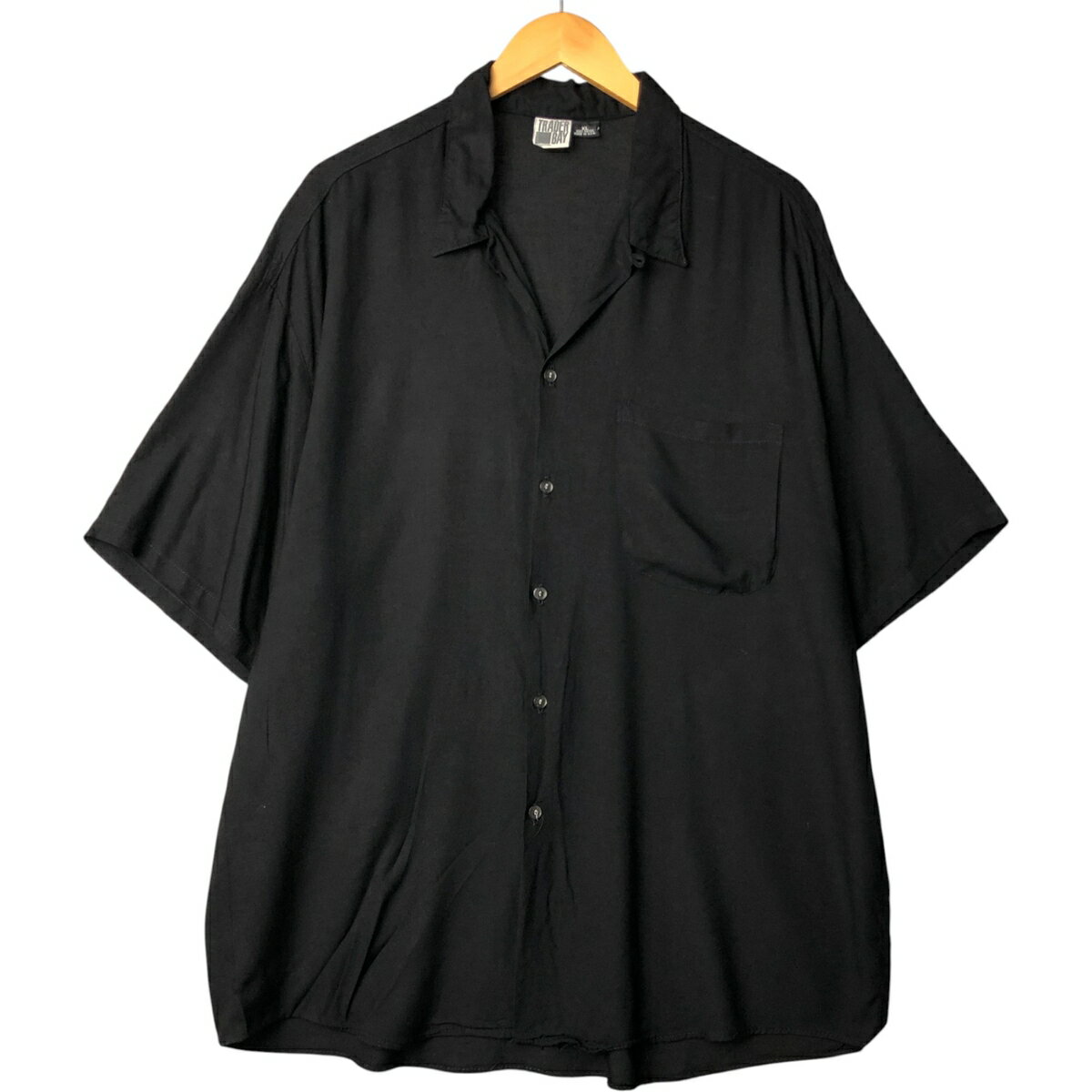 古着 TRADER BAY 半袖 オープンカラー レーヨンシャツ USA製 メンズXL相当 /eaa573856 【中古】 【250810】
