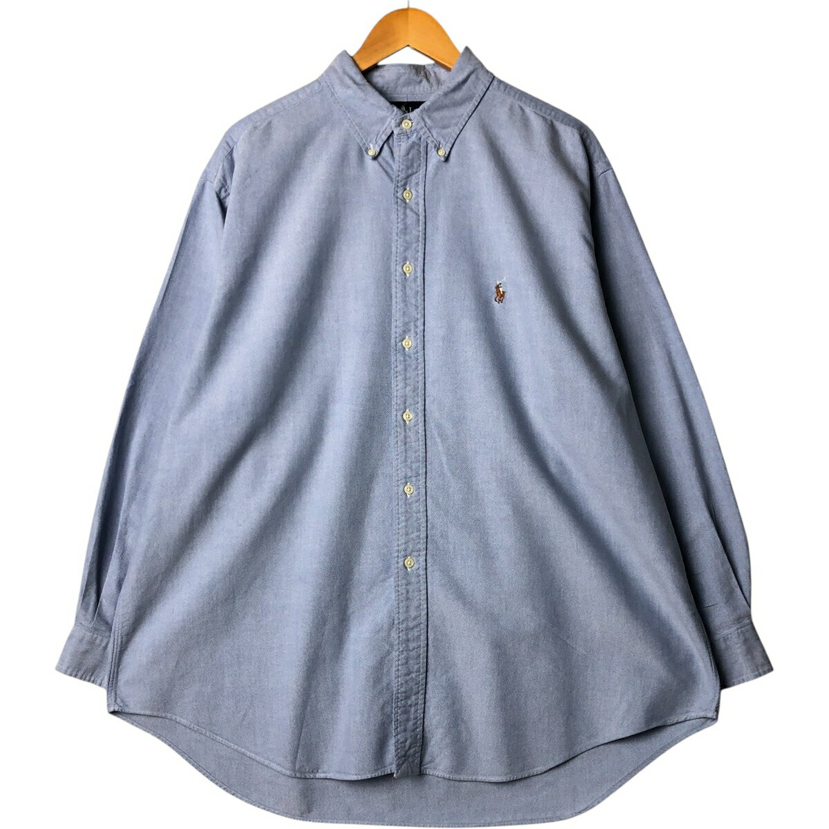 乐天商城 - 古着 ラルフローレン Ralph Lauren YARMOUTH 長袖 ボタンダウンシャツ メンズXL相当 /eaa573867 【中古】 【250818】 【SS2606_10】