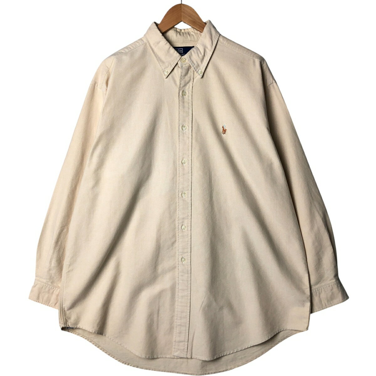 樂天商城 - 古着 ラルフローレン Ralph Lauren POLO by Ralph Lauren 長袖 ボタンダウンシャツ カナダ製 メンズXL相当 /eaa573871 【中古】 【250818】 【ss2601_10】