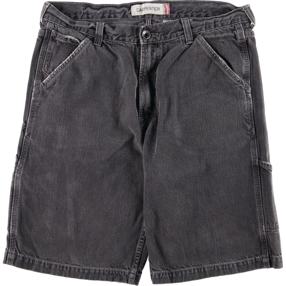 古着 リーバイス Levi's CARPENTER ブラック デニムペインターショーツ ハーフパンツ メンズw37相当 /eaa573936 【中古】 【250805】