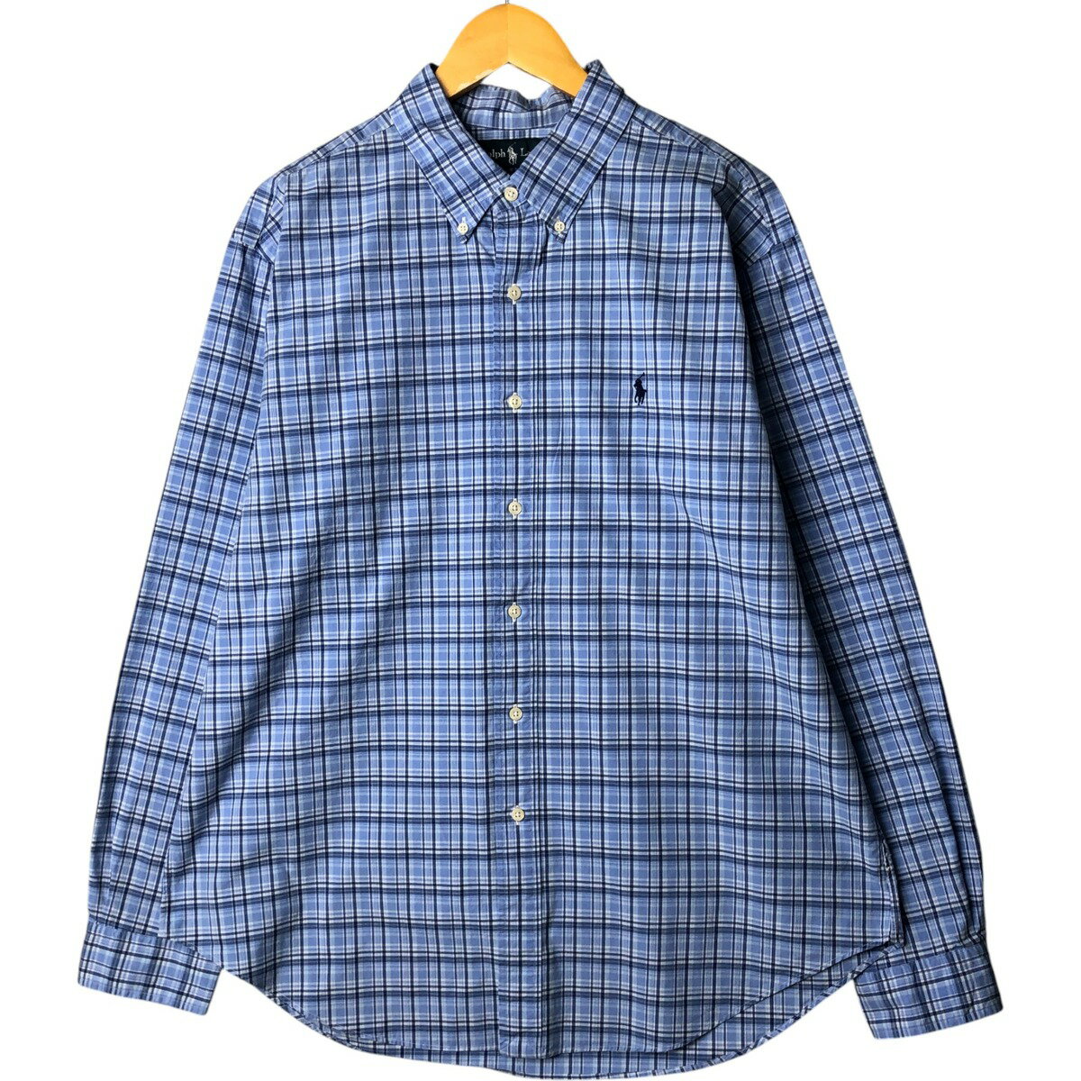 古着 ラルフローレン Ralph Lauren CLASSIC FIT 長袖 ボタンダウンチェックシャツ メンズXL相当 /eaa574088 【中古】 【250813】 【ss2..