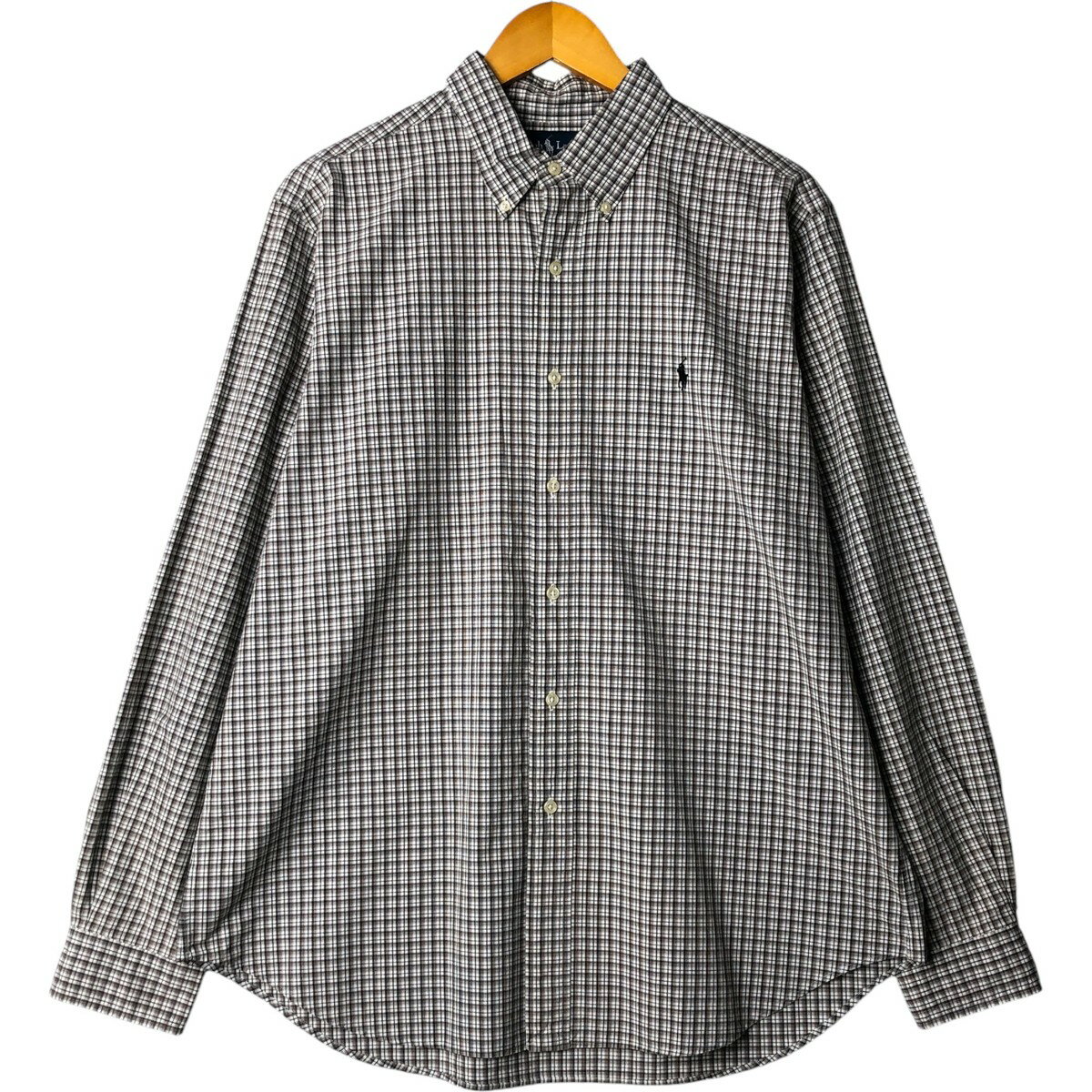Rakuten - 古着 ラルフローレン Ralph Lauren CLASSIC FIT 長袖 ボタンダウンチェックシャツ メンズL相当 /eaa574096 【中古】 【250829】 【ss2601_10】