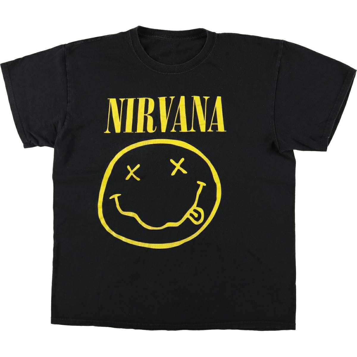 Shirts, T-Shirts - 古着 NIRVANA ニルヴァーナ バンドTシャツ バンT メンズM相当 /eaa574235 【中古】 【250825】 ブラック系 春夏秋
