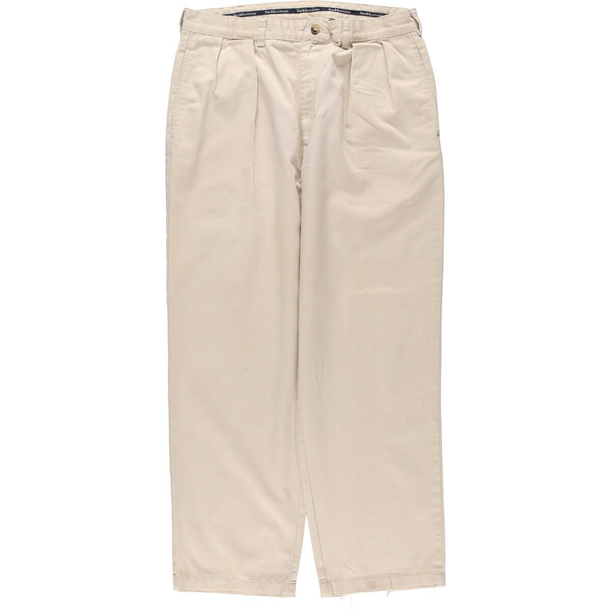 商品詳細 ブランド・Ralph Lauren・ラルフローレン・ 特徴・ツータック・ワイドパンツ・ジッパーフライ・ モデル/形状・Polo Ralph Lauren・チノパンツ・ 素材・コットン:100%・ 色・ベージュ系・ 柄・無地・ロゴパ...