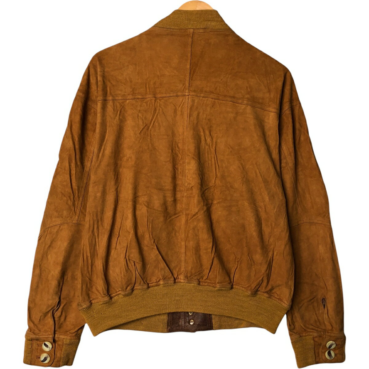 古着 スエードレザーブルゾン メンズL相当 ヴィンテージ /eaa574766 【中古】 【250808】