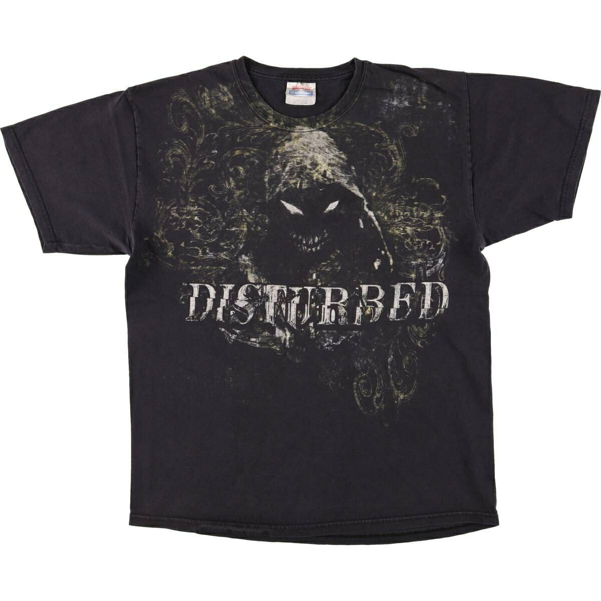 古着 ヘインズ Hanes DISTURBED ディスターブド バンドTシャツ バンT メンズM相当 /eaa574863   【SS2606_30