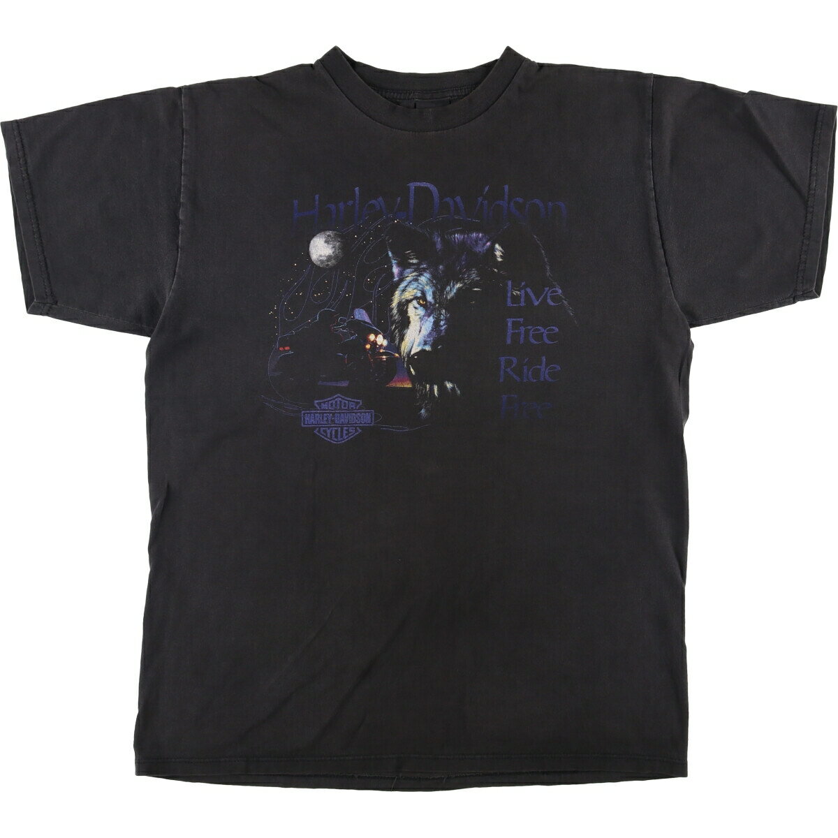 商品詳細 ブランド・Harley-Davidson・ハーレーダビッドソン・ 特徴・半袖・両面プリント・クルーネック(丸首)・ モデル/形状・モーターサイクル バイクTシャツ・ 素材・コットン:100%・ 色・ブラック系 黒色・ 柄・プリント・鷲柄 イーグル柄・ 生産国・USA製・ 年代 サイズ・表記サイズ:L・着丈:70cm・身幅:55cm・肩幅:47cm・袖丈:19.5cm・ コンディション・C・ カテゴリ・メンズ・トップス・Tシャツ・モーターサイクル・バイクTシャツ・ 商品番号・eaa574933・ 取扱店・ネットショップ・ スタッフコメントHarley-Davidson モーターサイクル バイクTシャツ / 商品番号 eaa574933 USEDですので使用感などございますが、まだまだご愛用していただけます。 古着という事をご理解の上ご注文よろしくお願いします。 【状態追記】 ●全体に毛羽立ち※状態は当社独自の基準です。 表記サイズ着丈身幅肩幅袖丈 L(※着用感、表記サイズは目安です。)70cm55cm47cm19.5cm ※測定値の若干の誤差はご了承下さい。サイズガイドはこちら ブランドHarley-Davidsonハーレーダビッドソン 特徴半袖 / 両面プリント / クルーネック(丸首) モデル/形状モーターサイクル バイクTシャツ 素材コットン:100% 色ブラック系 黒色 柄プリント / 鷲柄 イーグル柄 生産国USA製 年代- カテゴリモーターサイクル・バイクTシャツ 商品番号eaa574933 取扱店ネットショップ 　　 ハーレーダビッドソンの他の商品を見るモーターサイクル・バイクTシャツの他の商品を見る