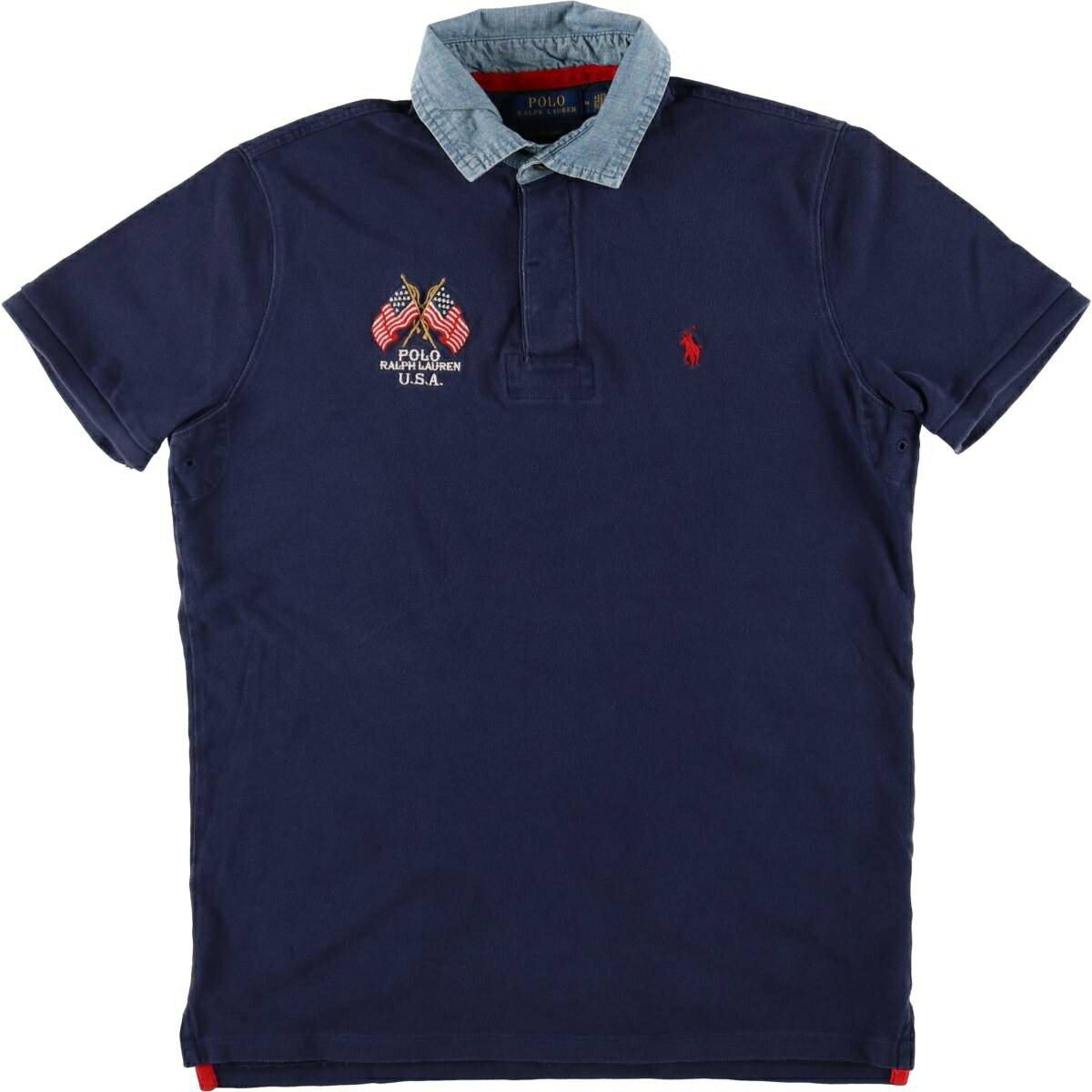 古着 ラルフローレン Ralph Lauren POLO RALPH LAUREN COSTOM SLIM FIT 半袖 ポロシャツ メンズM相当 /eaa574950 【中古】 【250811】