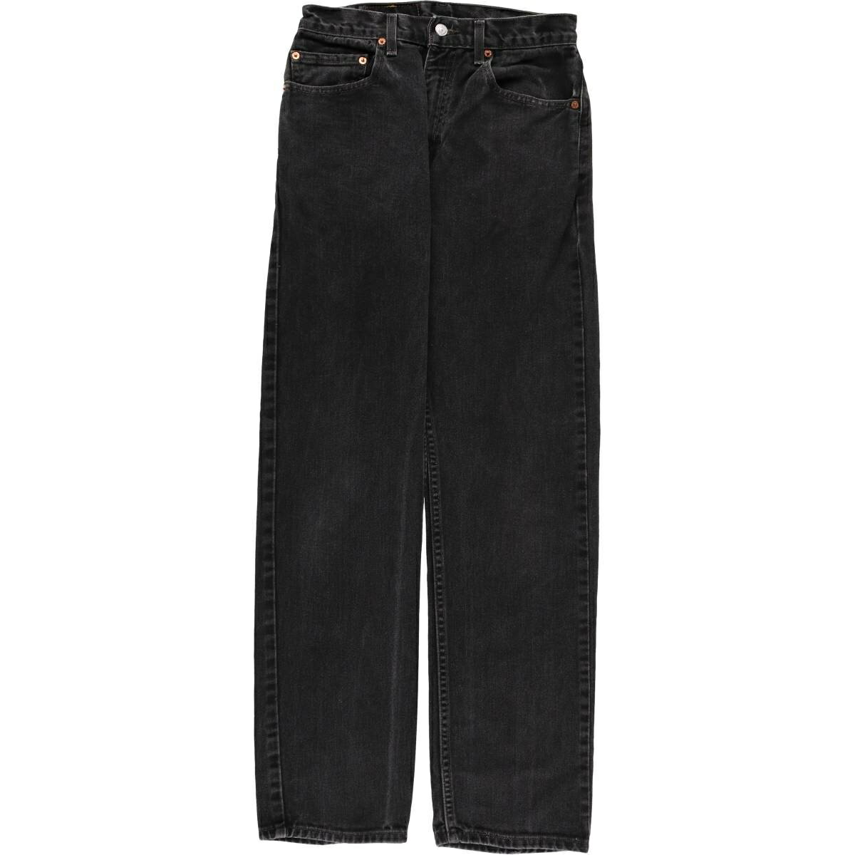 古着 00'S リーバイス Levi's 505 REGULAR FIT STRAIGHT LEG 505-0260 ブラックデニム テーパードデニムパンツ メンズw30相当 /eaa574996   【SS2606_30