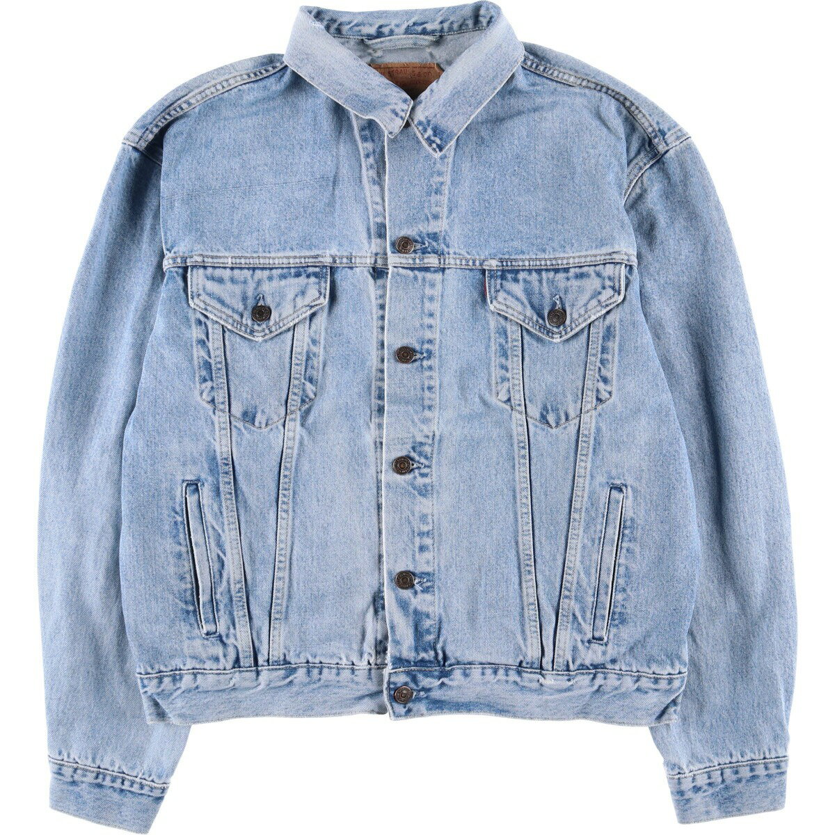 古着 90'S リーバイス Levi's 70503 02 ユーロモデル デニムジャケット Gジャン イタリア製 メンズXL相当 ヴィンテージ /eaa575163 【中古】 【251102】 【SS2603_10】 ブルー系 春秋冬