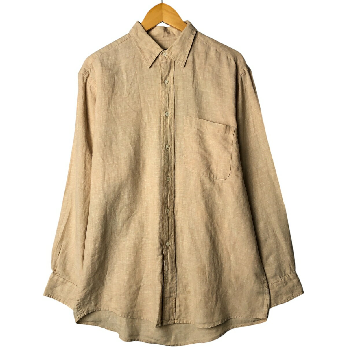 古着 90'S ジョスエーバンク JOS.A.BANK 長袖 リネンシャツ メンズM相当 ヴィンテージ /eaa575205 【中古】 【250822】 【ss2601_10】