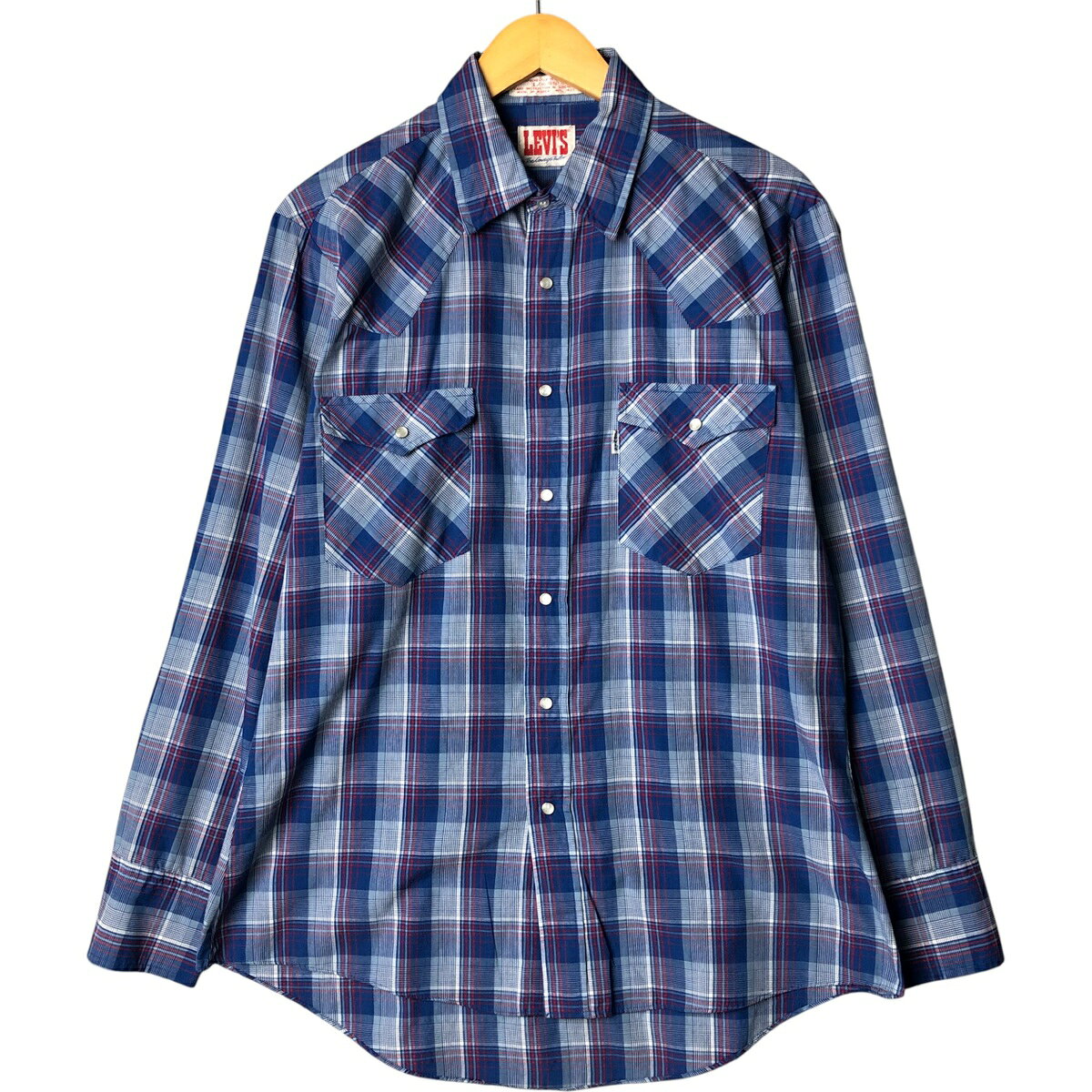 古着 80~90'S リーバイス Levi's チェック柄 長袖 ウエスタンシャツ メンズL相当 ヴィンテージ /eaa575210 【中古】 【250822】 【SS2603_10】