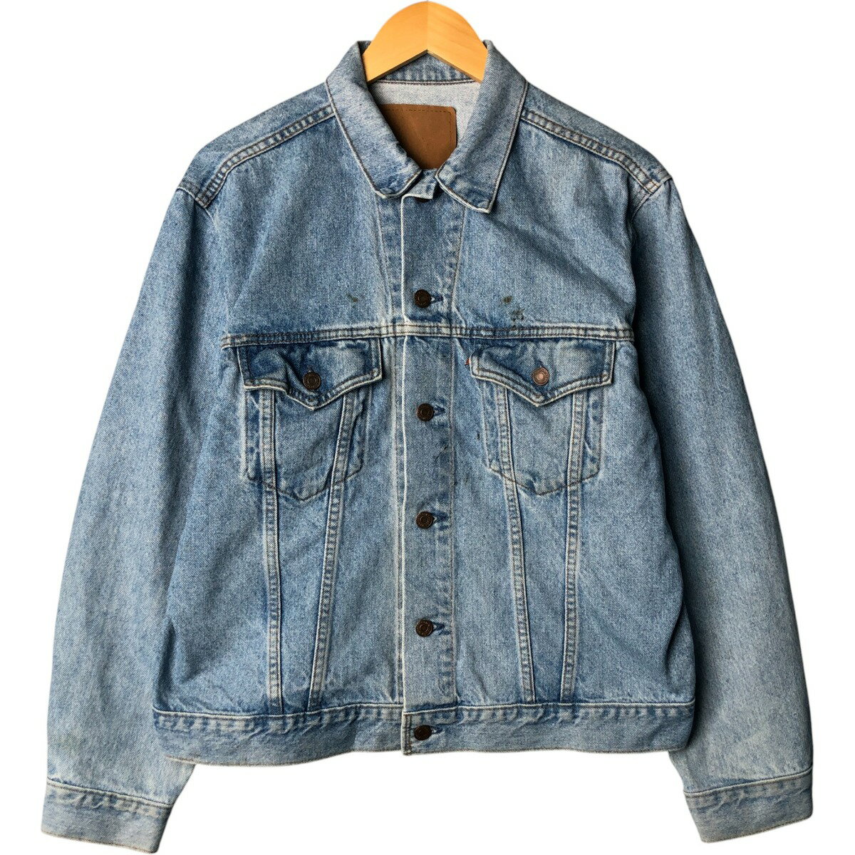 古着 90'S リーバイス Levi's オレンジタブ デニムジャケット Gジャン メンズL相当 長袖 ヴィンテージ /eaa575634 【中古】 【250822】 【SS2603_10】 ブルー系 春秋冬