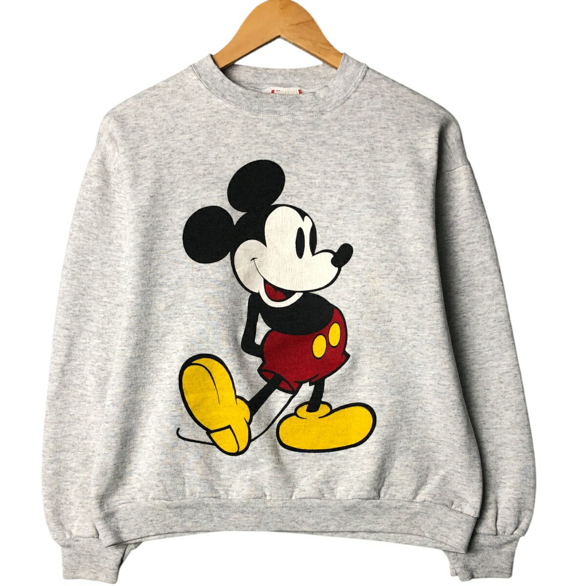 樂天商城 - 古着 90'S DISNEY DESIGNS MICKEY MOUSE ミッキーマウス キャラクタースウェットシャツ トレーナー USA製 メンズM相当 ヴィンテージ /eaa575681 【中古】 【250816】 【ADEL/アデル】 【SS2603_10】 グレー系 春夏秋冬
