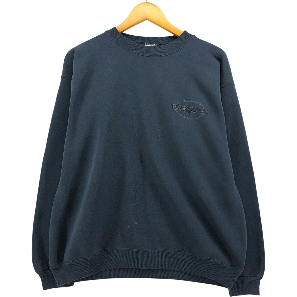 古着 00'S ヘインズ Hanes HANG LOOSE ハングルーズ ロゴスウェットシャツ トレーナー メンズM相当 /eaa575744 【中古】 【250827】 【SS2603_10】