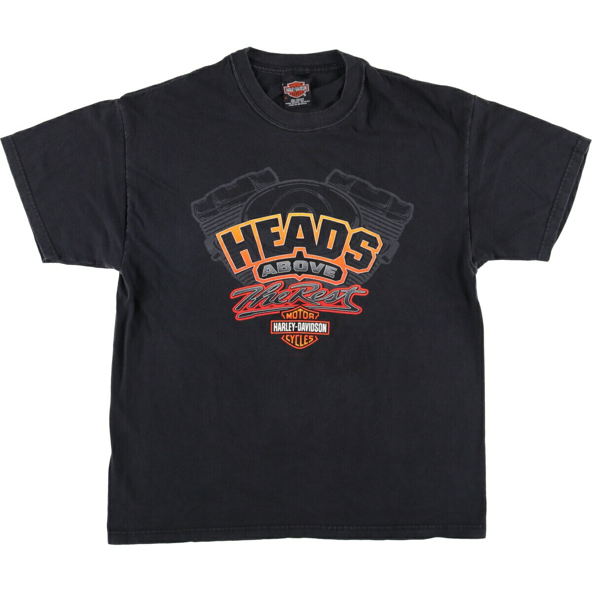Garments - 古着 00'S ハーレーダビッドソン Harley-Davidson モーターサイクル バイクTシャツ USA製 メンズL相当 /eaa575856 【中古】 【250820】 ブラック系 春夏秋 【SS2606_30】