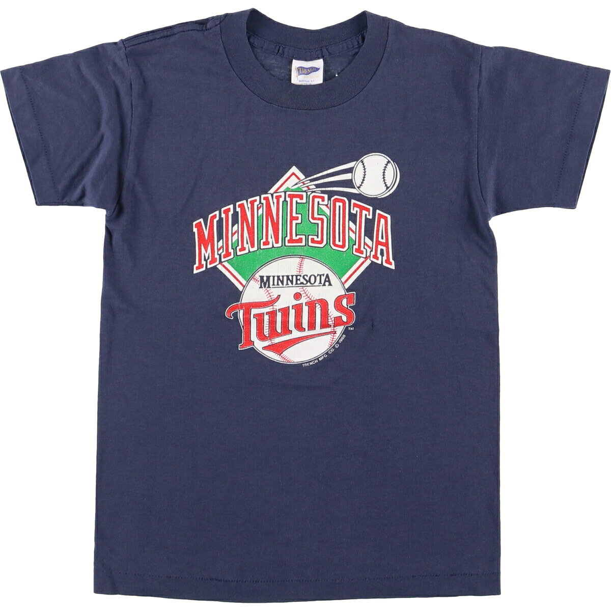 古着 80'S TRENCH MLB MINNESOTA TWINS ミネソタツインズ スポーツプリントTシャツ USA製 レディースL相当 ヴィンテージ /eaa575914 【中古】 【250819】 【Elulu/エルル】 【SS2606_10】 jam-ing-11488438 古着屋JAM パッケージ画像