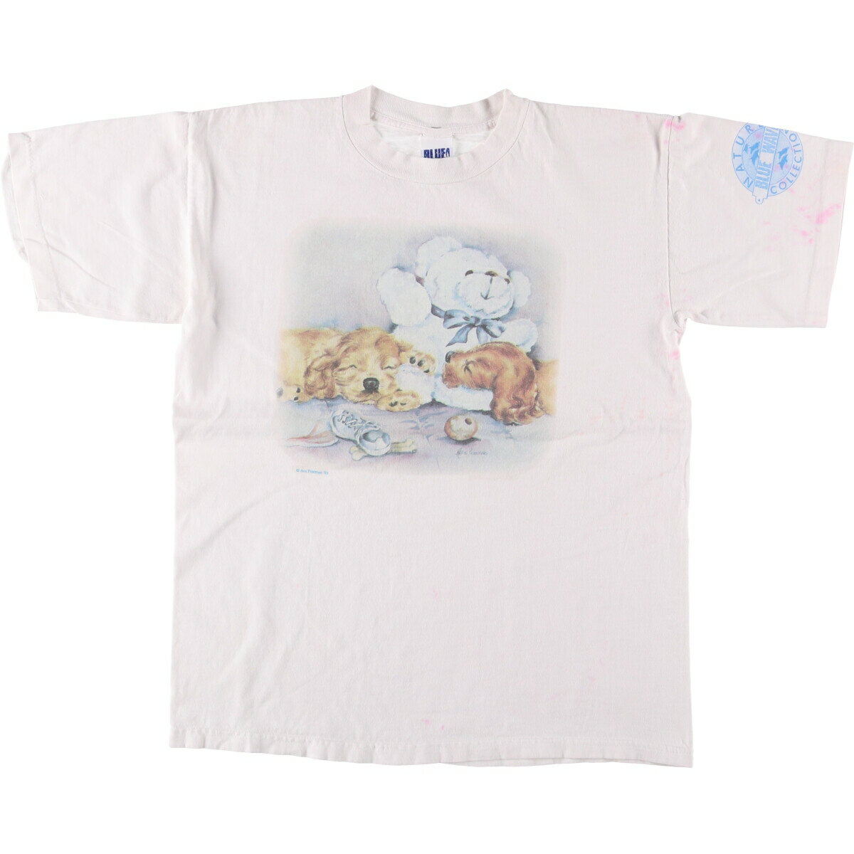 Rakuten - 古着 90'S BLUE WAVE 犬柄 プリントTシャツ USA製 メンズM相当 ヴィンテージ /eaa575922 【中古】 【250819】 【Elulu/エルル】 【SS2606_30