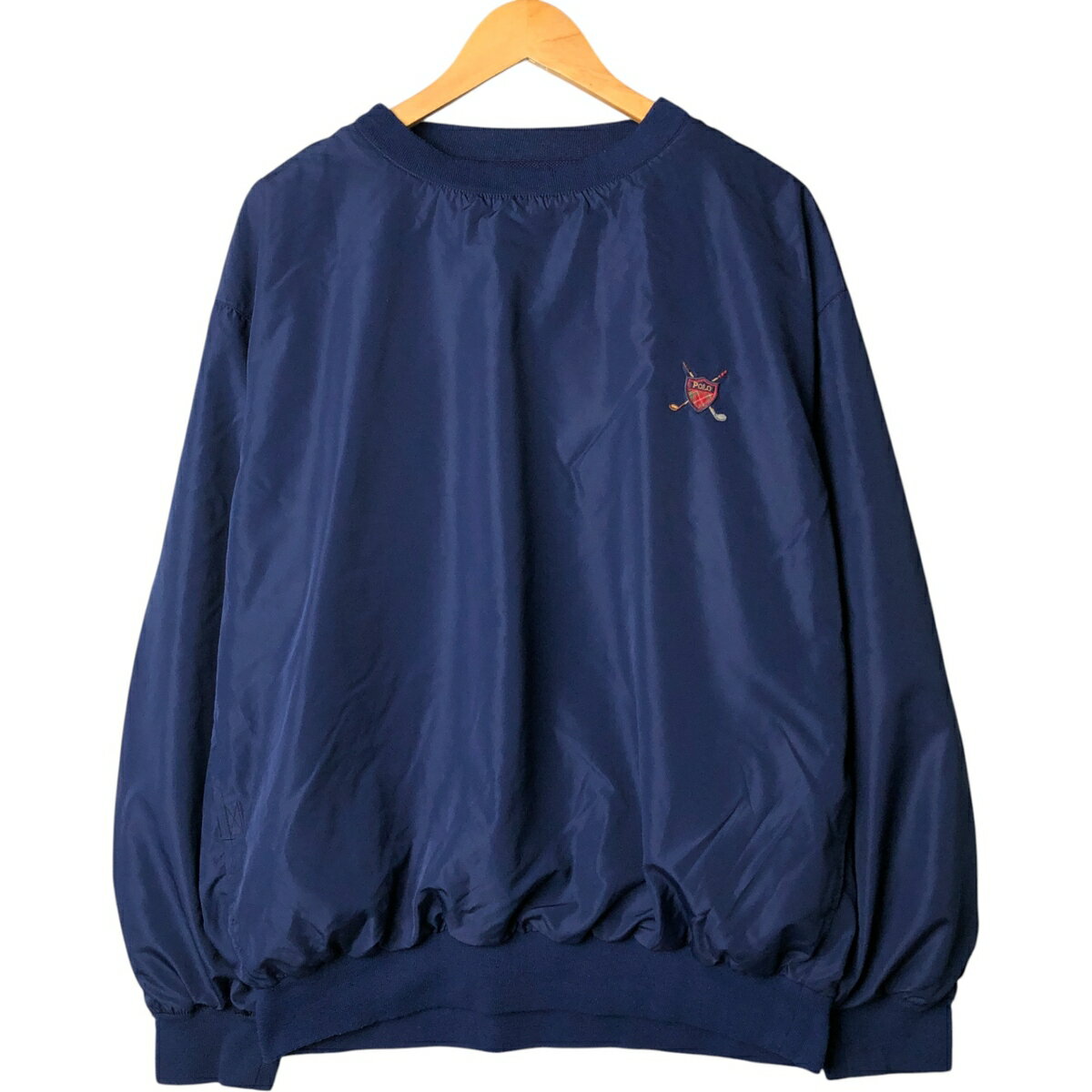 古着 90~00'S ラルフローレン Ralph Lauren POLO GOLF ポロゴルフ ウォームアッププルオーバー メンズL相当 /eaa575964 【中古】 【250912】 【SS2603_10】 ネイビー系 春秋冬