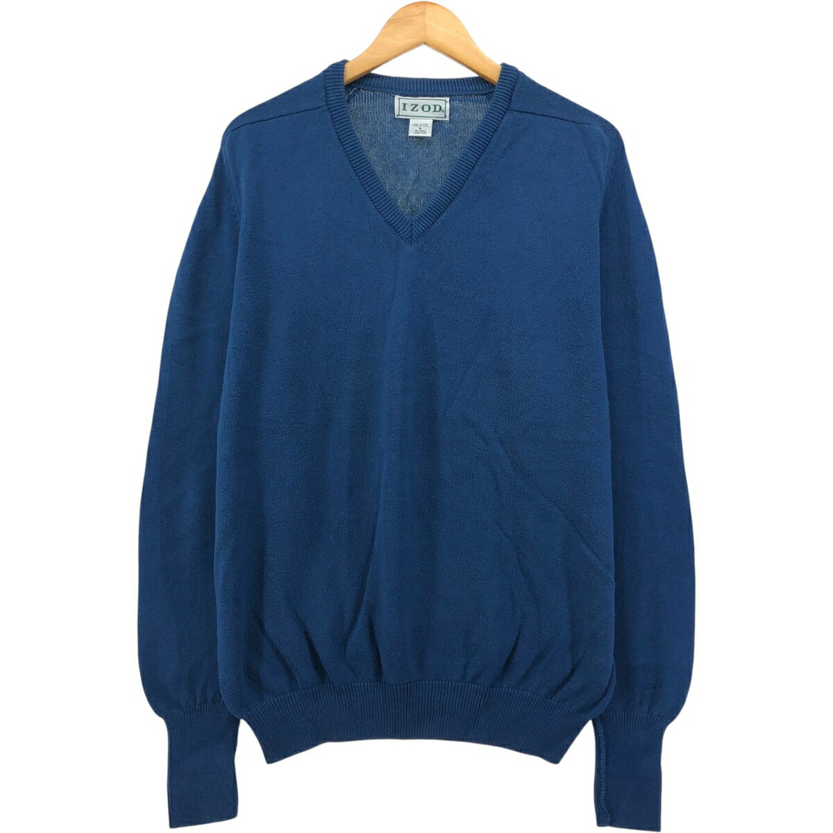 古着 アイゾッド IZOD Vネック コットンニットセーター USA製 メンズL相当 /eaa576001 【中古】 【250816】 【SS2603_10】