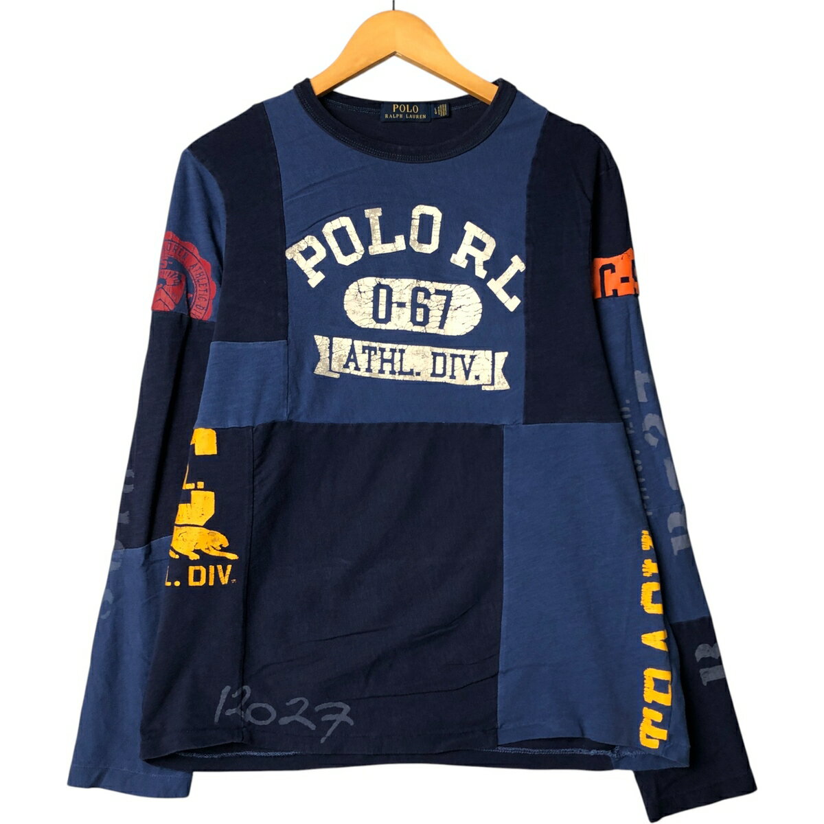 古着 ラルフローレン Ralph Lauren POLO RALPH LAUREN パッチワーク ロングTシャツ ロンT メンズL相当 /eaa576128 【中古】 【250822】 【ss2601_10】
