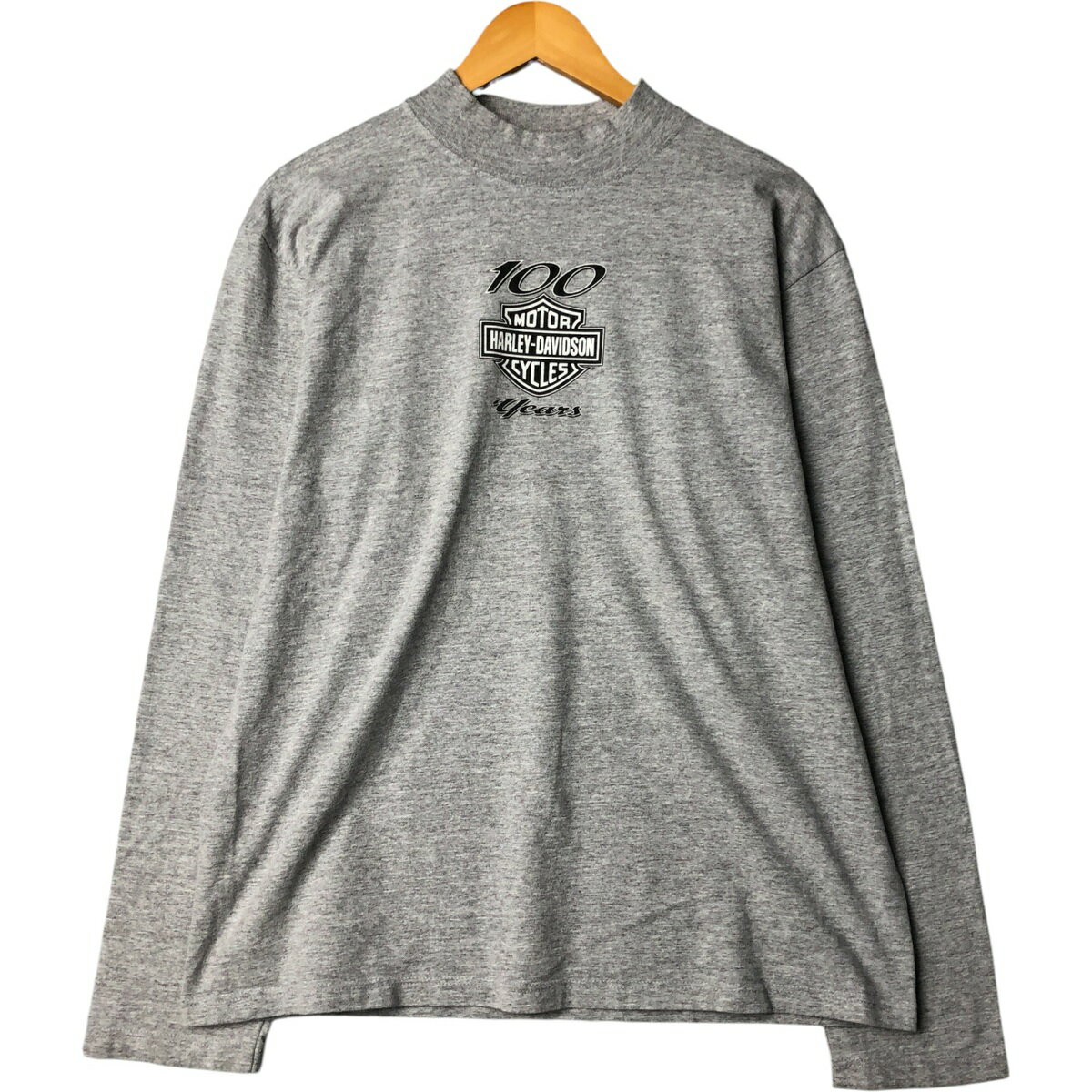 古着 00'S ハーレーダビッドソン Harley-Davidson ハイネック ロングTシャツ ロンT メンズXL相当 /eaa576371 【中古】 【250820】 【ss2601_10】