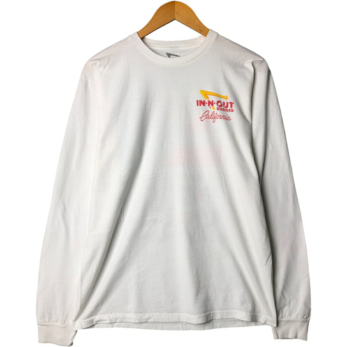 古着 IN N OUT BURGER インアンドアウトバーガー アドバタイジング ロングTシャツ ロンT メンズM相当 /eaa576500 【中古】 【250816】