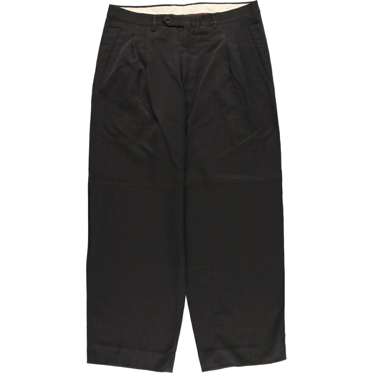 Rakuten - 古着 ストライプ柄 ツータック ウールパンツ スラックス メンズw33相当 /eaa576593 【中古】 【250824】 【SS2603_10】