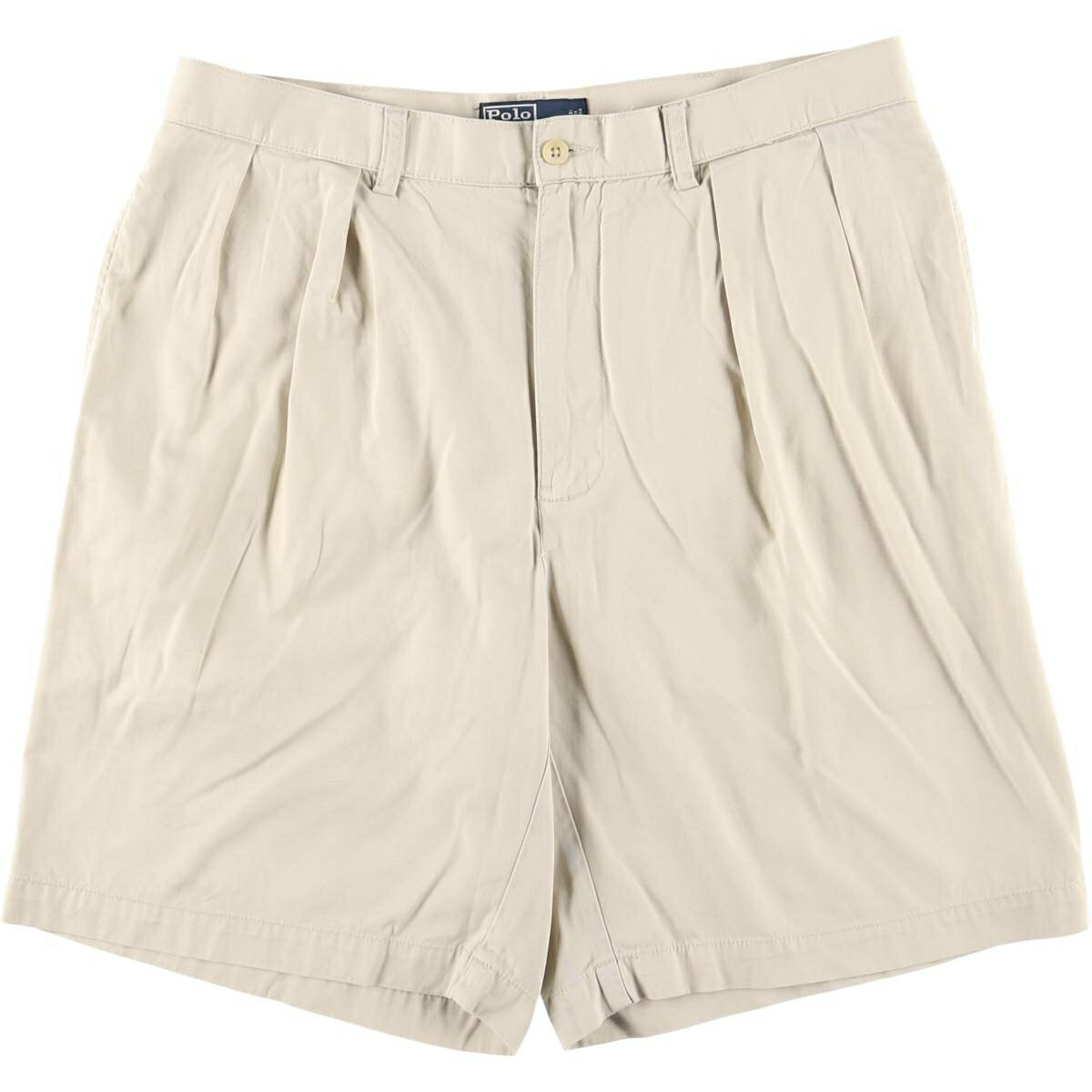 古着 ラルフローレン Ralph Lauren POLO by Ralph Lauren TYLER SHORT ツータック チノショーツ ショートパンツ メンズw35相当 /eaa576850 【中古】 【250817】 ベージュ系 春夏秋