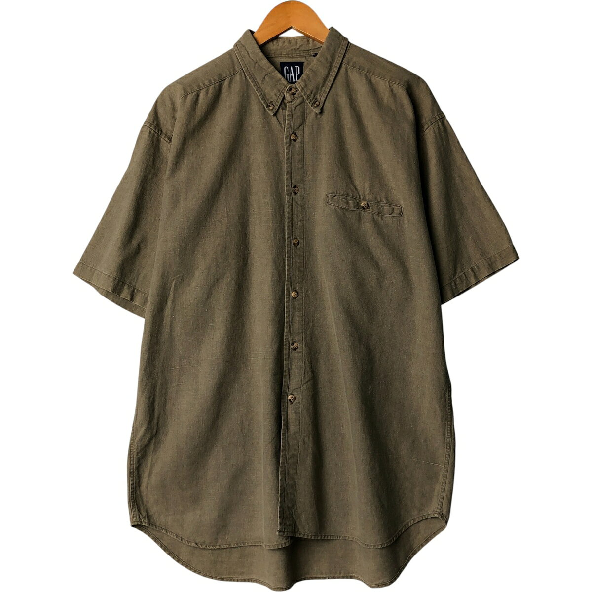 樂天商城 - 古着 90'S ギャップ GAP オールドギャップ 半袖 ボタンダウンシャツ メンズXL相当 ヴィンテージ /eaa577309 【中古】 【250830】