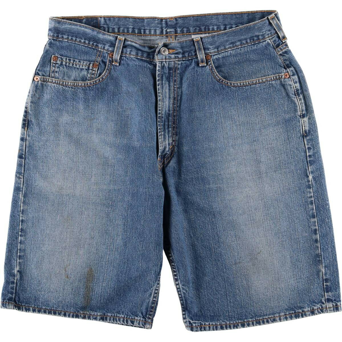 古着 00'S リーバイス Levi's 569 LOOSE STRAIGHT FIT デニムショーツ ハーフパンツ ジョーツ メンズw37相当 /eaa577455 【中古】 【250827】 ブルー系 春夏秋