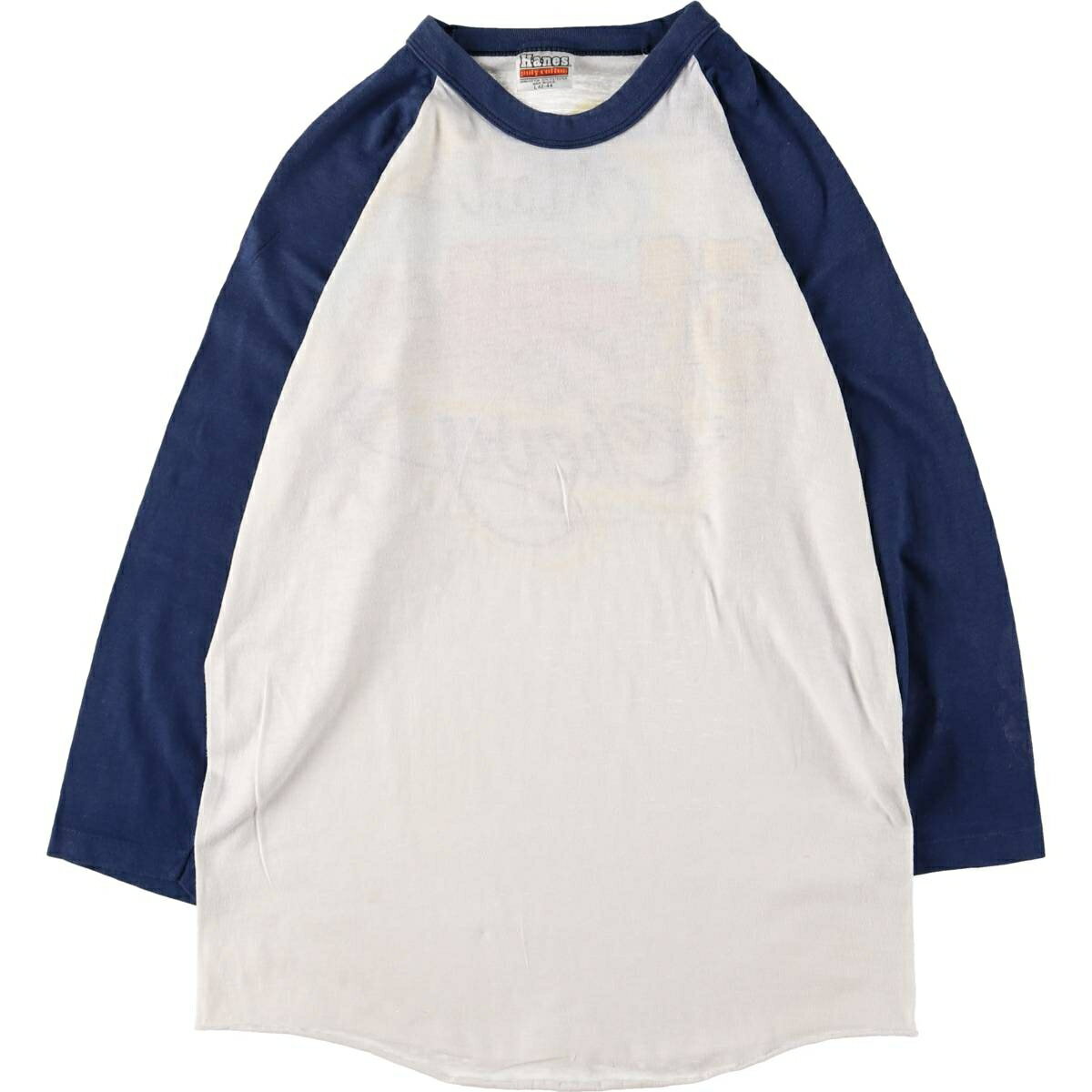 Hanes 80s ビンテージ　ラグランTシャツ　七分袖カットソー 1983年 Hanes 80s ビンテージ ラグランTシャツ 七分袖カットソー 1983年