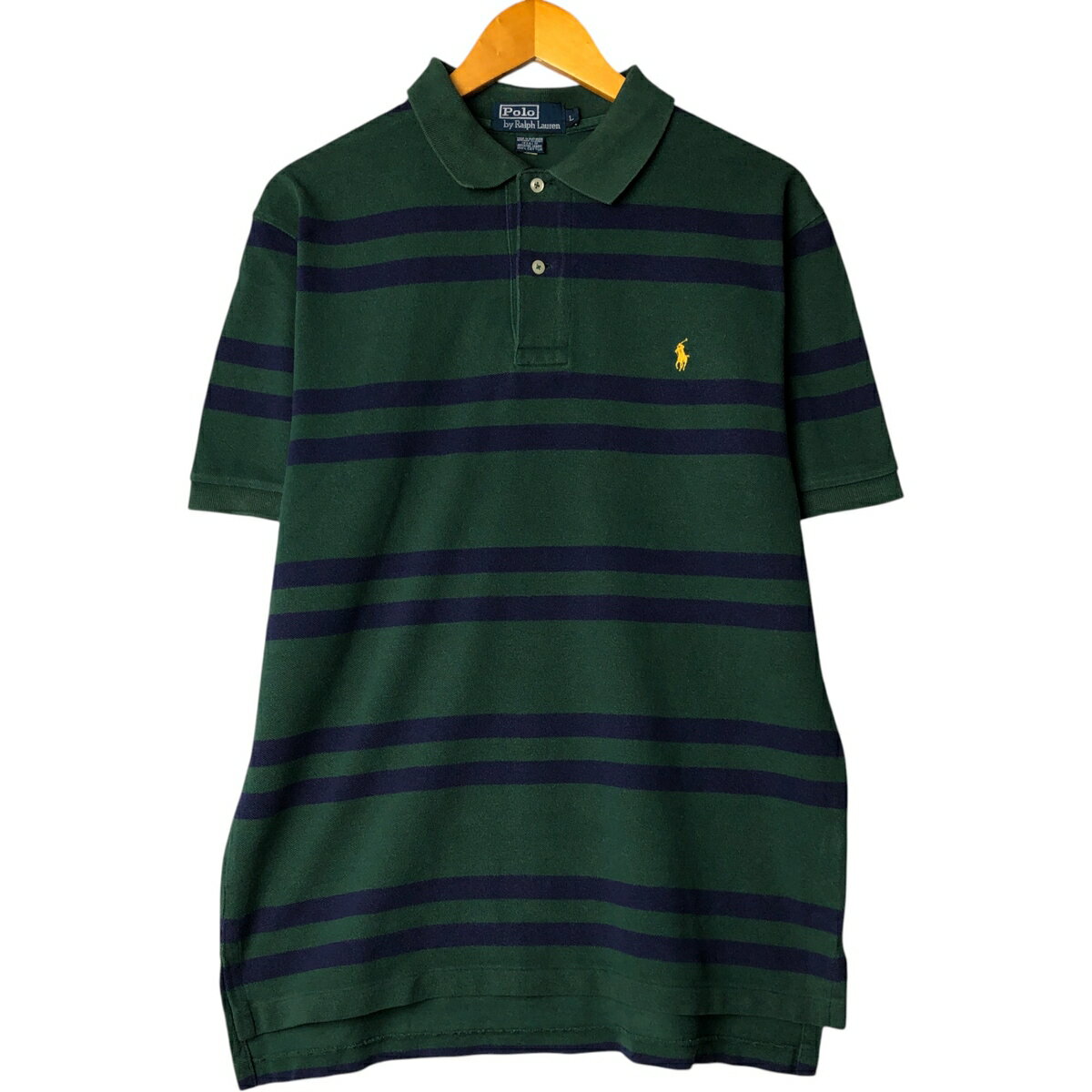 古着 ラルフローレン Ralph Lauren POLO by Ralph Lauren 半袖 ボーダー ポロシャツ メンズL相当 /eaa577869 【中古】 【250825】