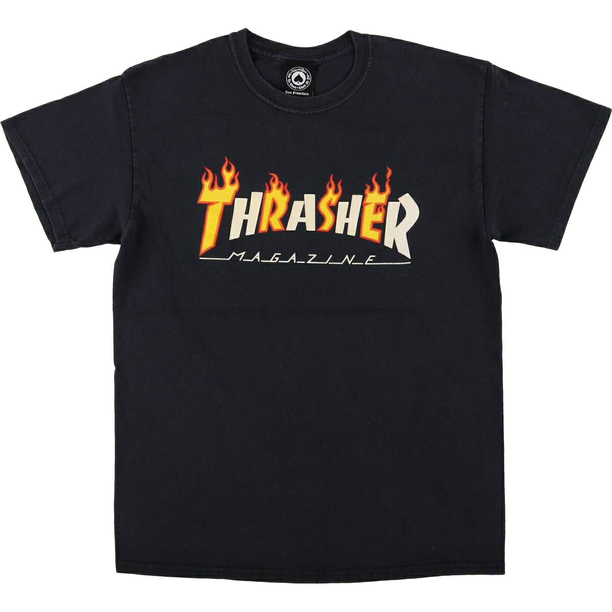 Rakuten - 古着 スラッシャー THRASHER ファイヤーパターン サーフ スケートTシャツ メンズM相当 /eaa578146 【中古】 【250908】 【SS2603_10】