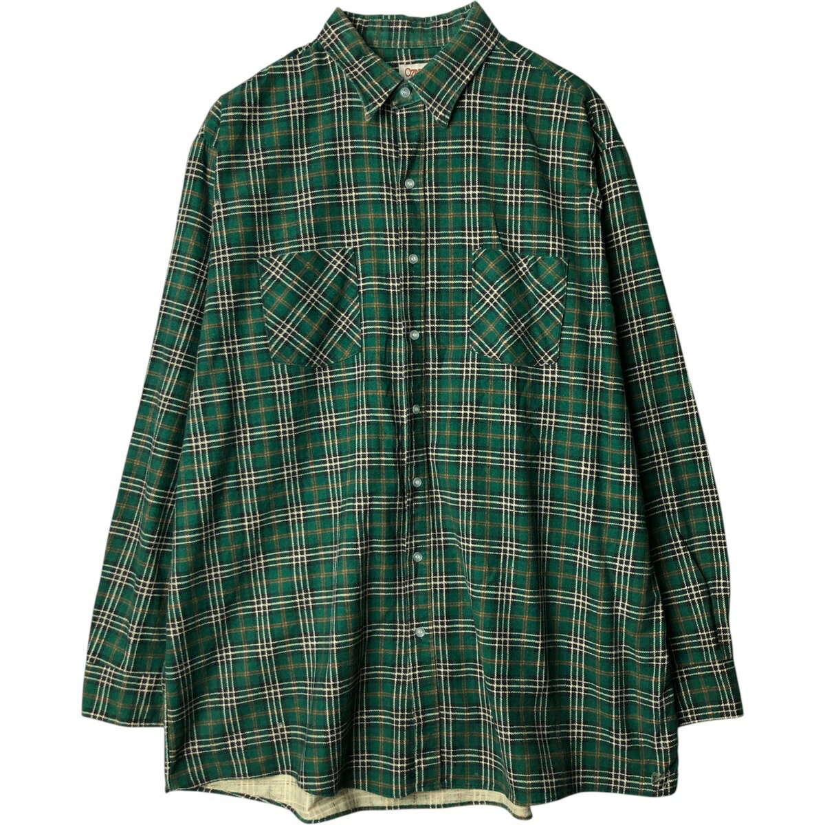 古着 80'S オザークトレイル OZARK TRAIL 長袖 ライトネルチェックシャツ USA製 メンズXXL相当 ヴィンテージ /eaa578261 【中古】 【250906】 【NH-2508】(4)