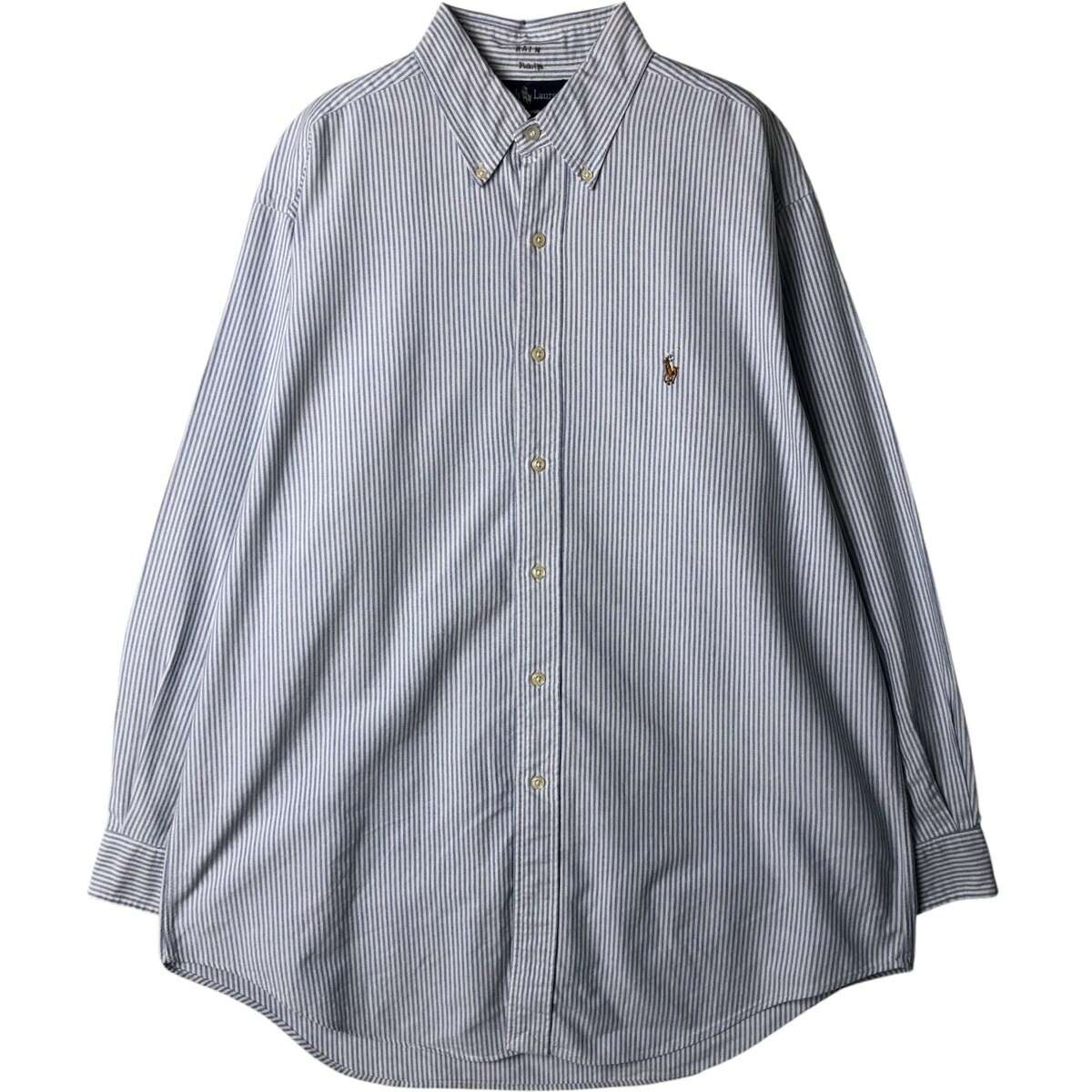 古着 ラルフローレン Ralph Lauren YARMOUTH 長袖 ボタンダウンストライプシャツ メンズL相当 /eaa578353 【中古】 【250913】 【NH-25..