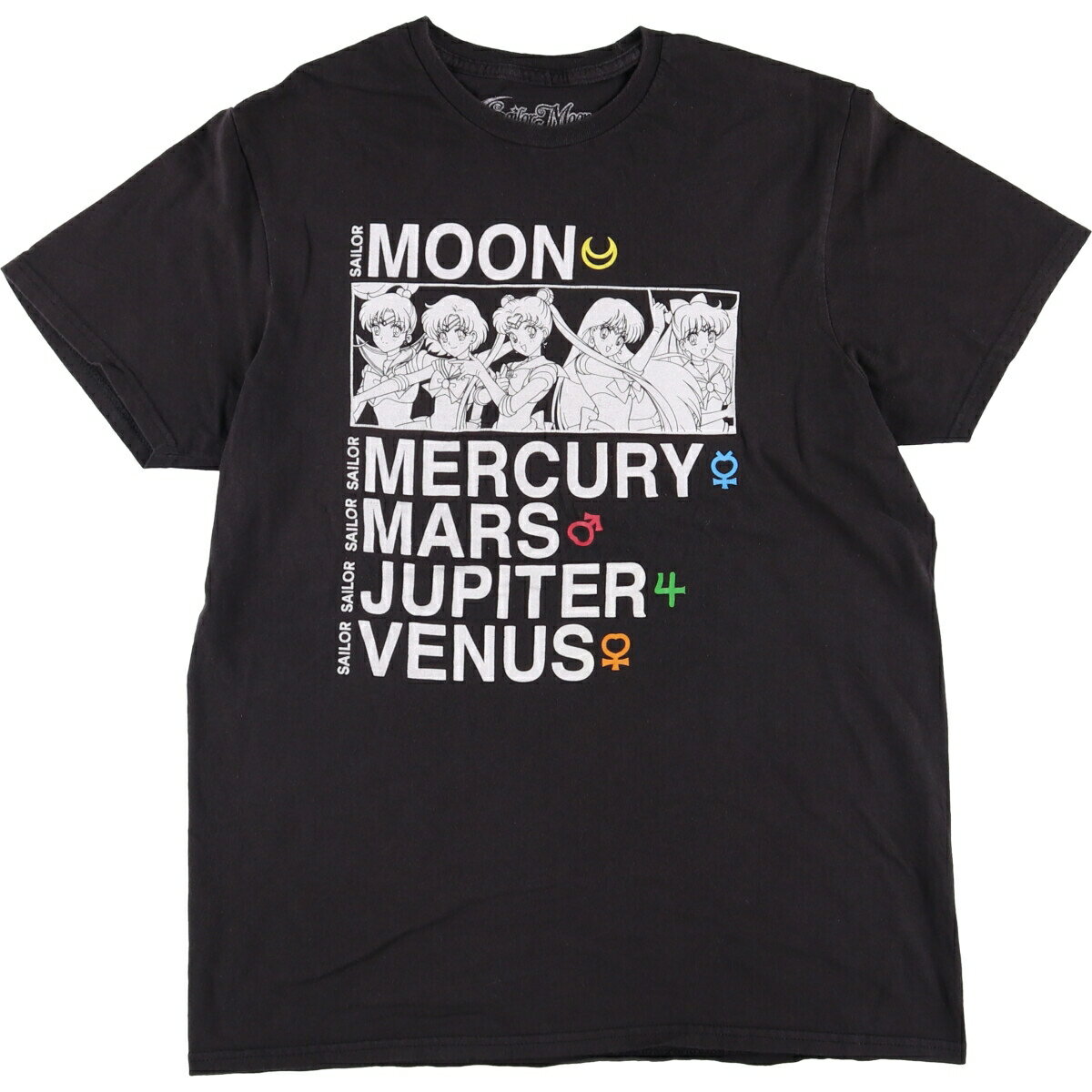 Rakuten - 古着 SAILOR MOON 美少女戦士セーラームーン アニメ キャラクタープリントTシャツ メンズM相当 /eaa578369 【中古】 【250912】