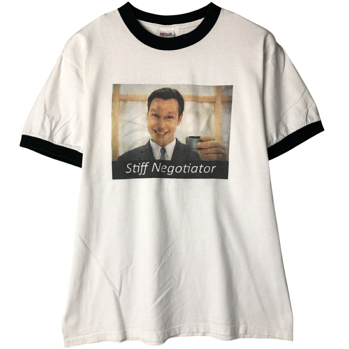 古着 アンビル Anvil リンガーTシャツ メンズM相当 /eaa578559 【中古】 【250905】 【NH-2508】 ホワイト系 春夏秋
