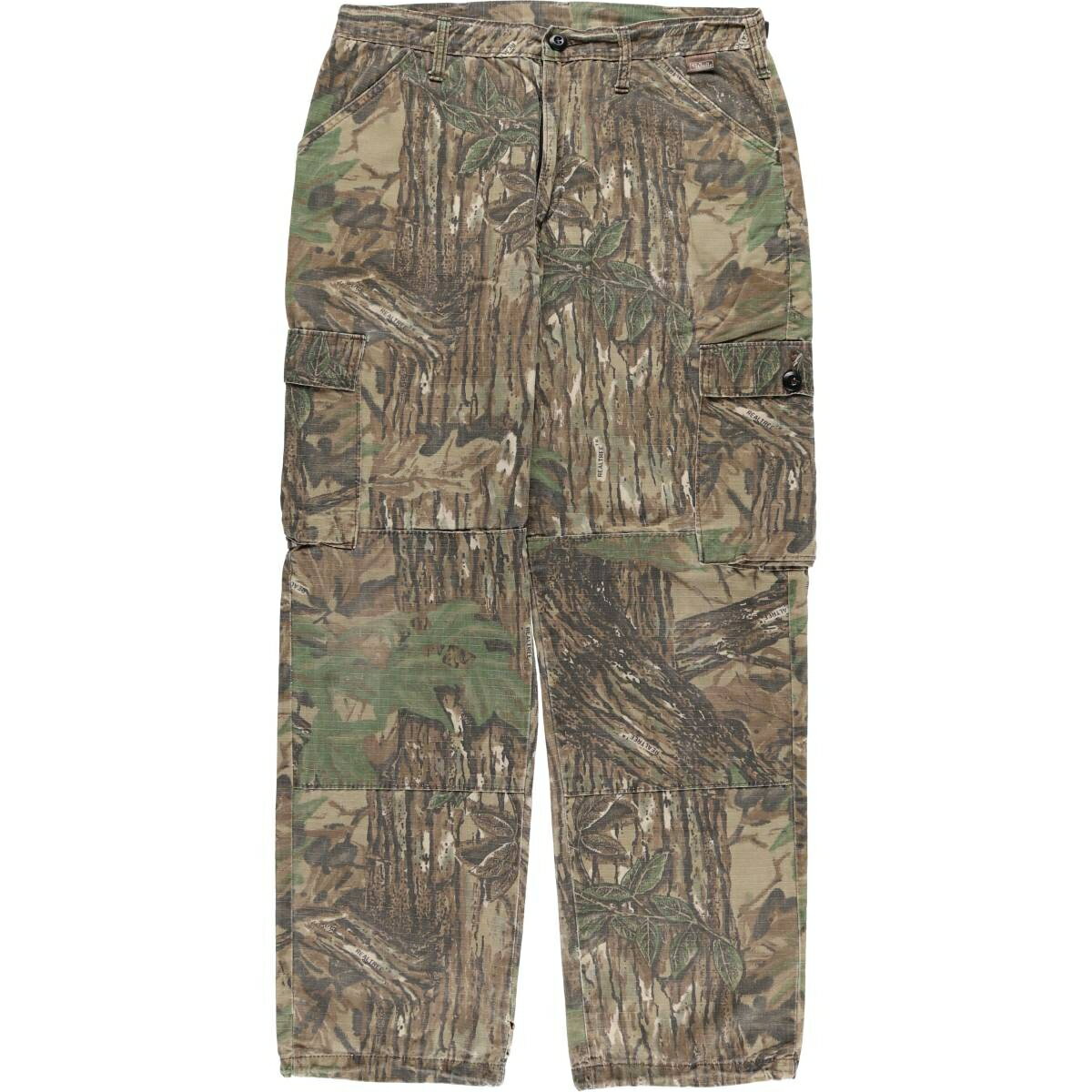 古着 ウォールズ WALLO 迷彩柄 リアルツリーカモ ダブルニー リップストップ カーゴパンツ USA製 メンズM相当 /eaa578845 【中古】 【2..