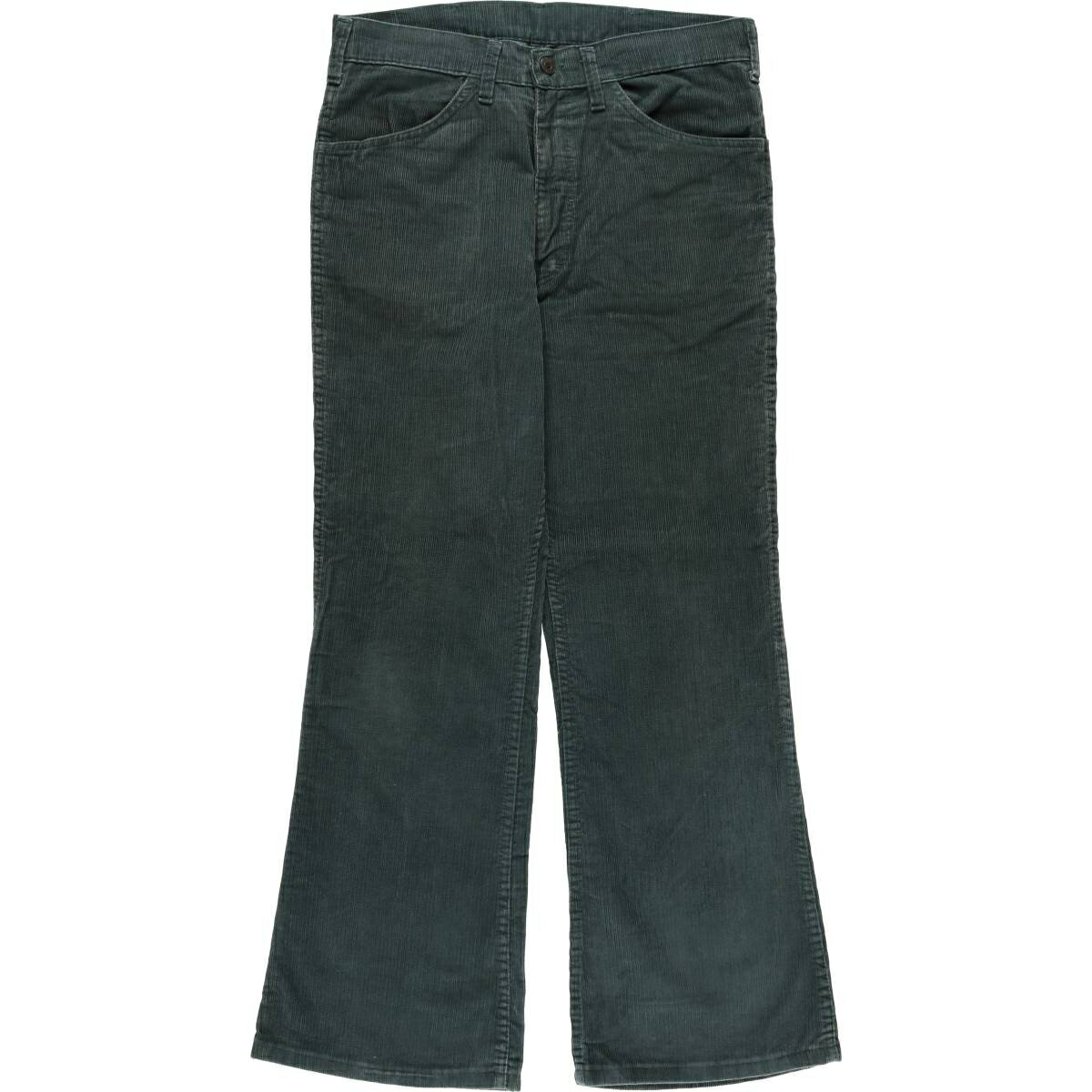 古着 リーバイス Levi's 白タブ フレアカット コーデュロイパンツ USA製 メンズw34相当 ヴィンテージ /eaa578886 【中古】 【250908】 【SS2603_10】 グリーン系 春夏秋冬