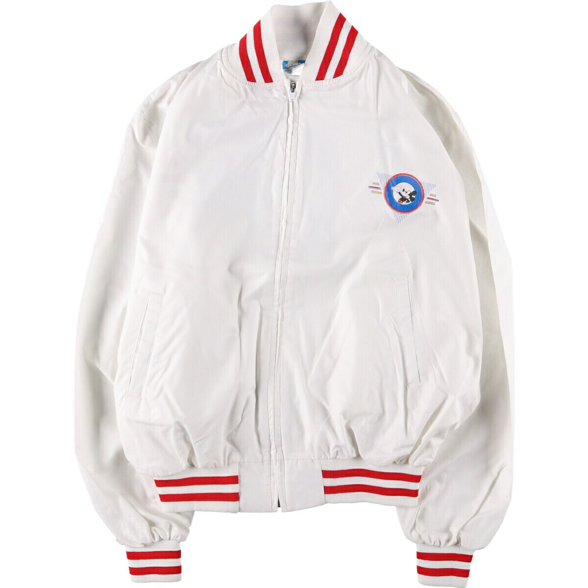 古着 80'S ディズニー Disney MICKEY MOUSE ミッキーマウス ブルゾン USA製 メンズL相当 ヴィンテージ ..