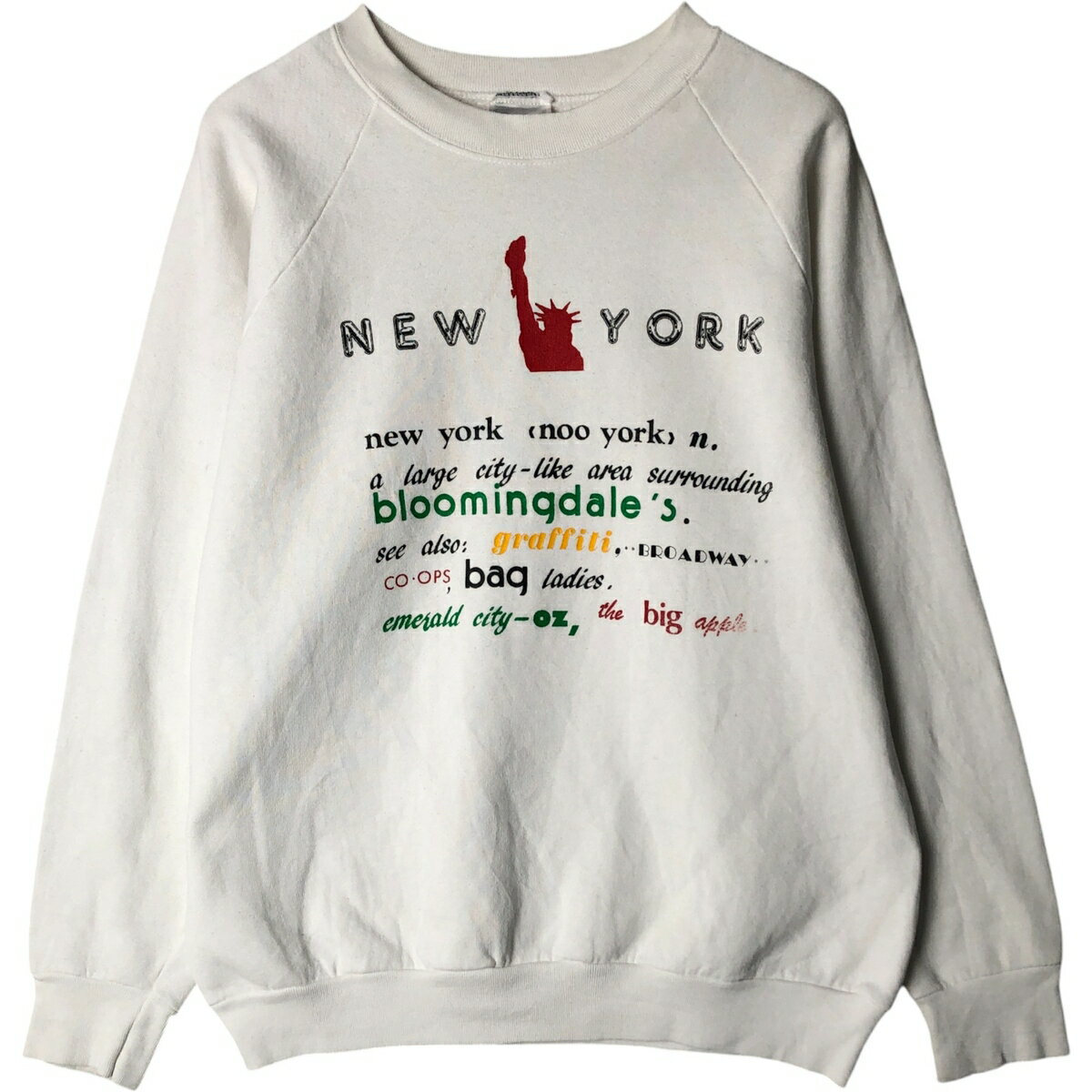 古着 90'S スクリーンスターズ SCREEN STARS プリントスウェットシャツ トレーナー USA製 メンズL相当 ..