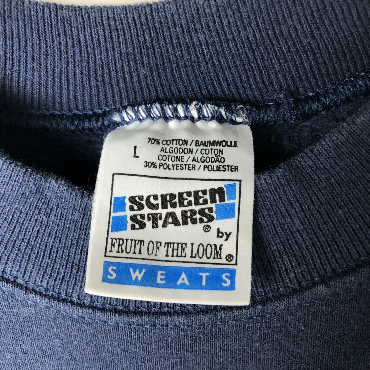 古着 90'S フルーツオブザルーム FRUIT OF THE LOOM SCREEN STARS スクリーンスターズ スウェットシャツ トレーナー アイルランド製 メンズL相当 ヴィンテージ /eaa579418 【中古】 【250901】 【NH-2508】