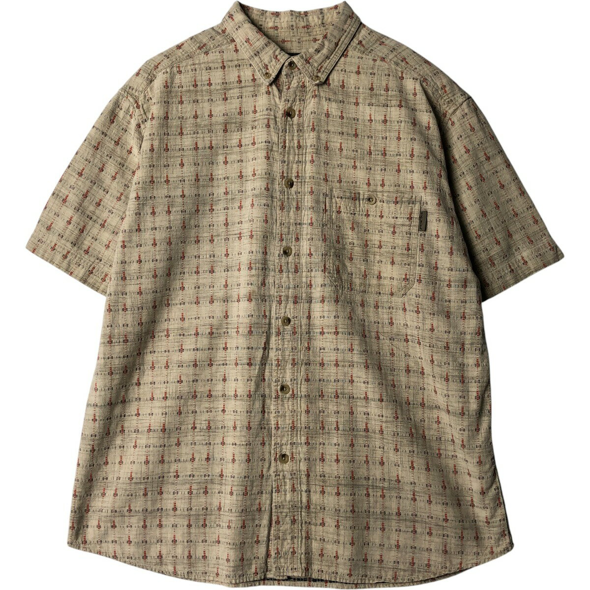 Rakuten - 古着 ウールリッチ WOOLRICH 半袖 ボタンダウン チェックシャツ メンズL相当 /eaa579422 【中古】 【250907】 【NH-2508】