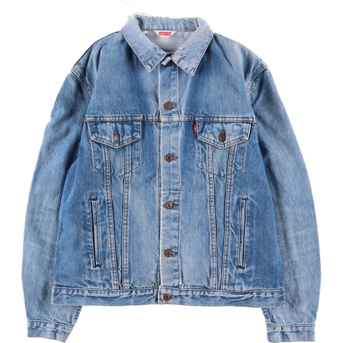 古着 90'S リーバイス Levi's ユーロモデル デニムジャケット Gジャン フランス製 メンズL相当 ヴィンテージ /eaa579482 【中古】 【250908】 【ss2601_10】(4.0)