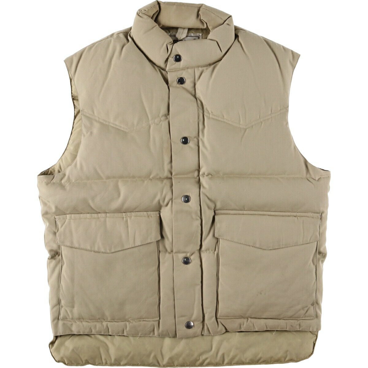 ベージュ ダウンベスト　未使用 楽天市場】ダウンベスト 中古（カラーベージュ）（メンズファッション