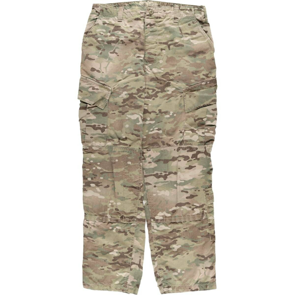 古着 米軍実品 迷彩柄 マルチカムカモ リップストップ ミリタリー カーゴパンツ コンバットパンツ USA製 MEDIUM-REGULAR メンズw34相当 /eaa579652 【中古】 【250911】 【SS2606_30