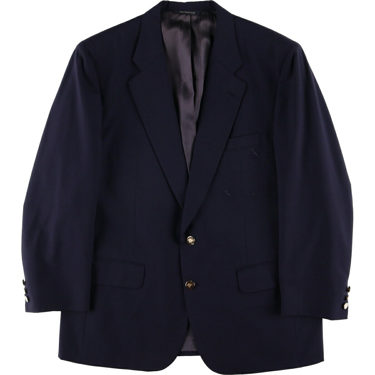 古着 90'S バーバリー Burberry's 紺ブレザー テーラードジャケット USA製 メンズL相当 ヴィンテージ /eaa579713 【中古】 【250830】