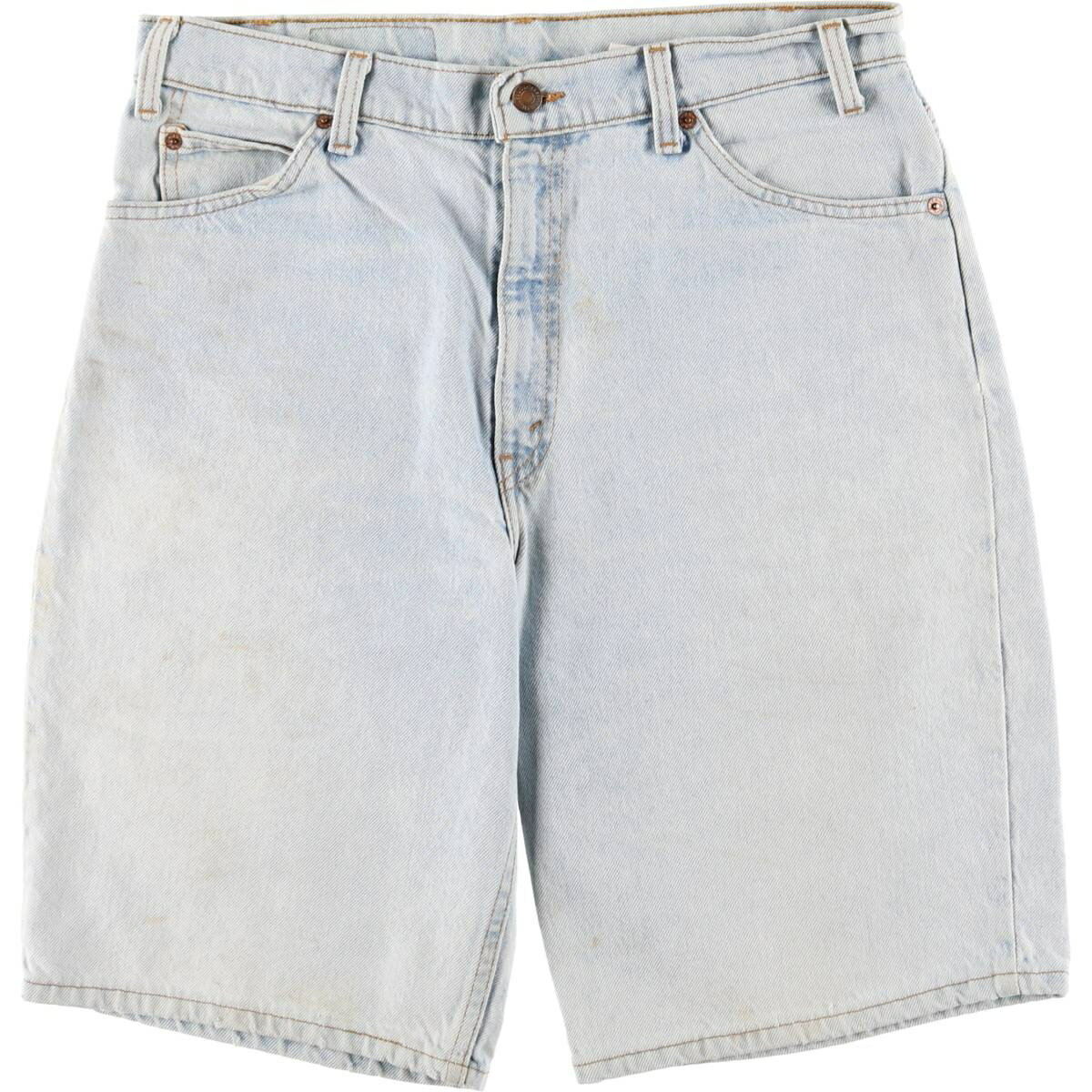 古着 90'S リーバイス Levi's 550 RELAXED FIT オレンジタブ デニムショーツ ハーフパンツ ジョーツ USA製 メンズw34相当 ヴィンテージ /eaa579978 【中古】 【250906】 ブルー系 春夏秋