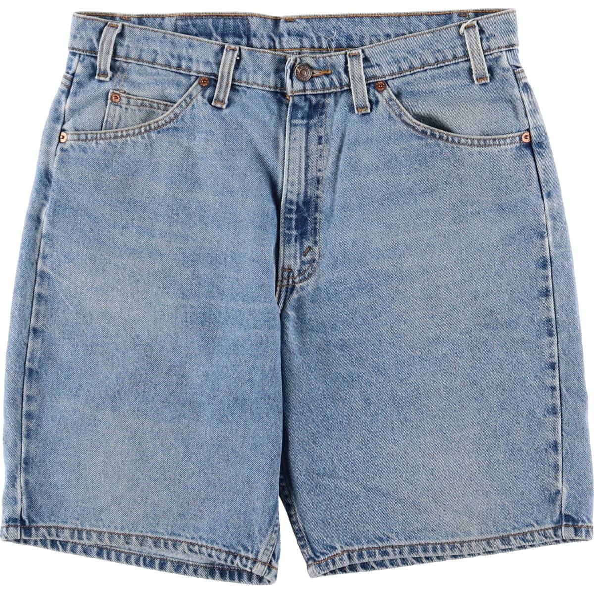 古着 90'S リーバイス Levi's 550 RELAXED FIT オレンジタブ デニムショーツ ショートパンツ メンズw34相当 ヴィンテージ /eaa579982 【中古】 【250906】 ブルー系 春夏秋
